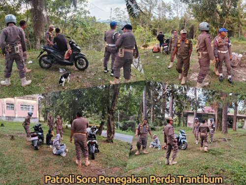 Satpol PP Kampar Patroli Penegakan Perda di Sejumlah Titik Keramaian