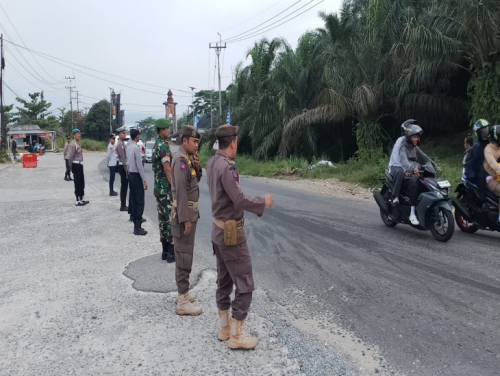 Satpol PP Kampar Siaga 24 Jam Amankan Arus Balik Lebaran