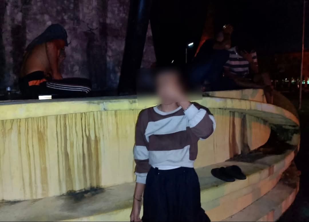 Satpol-PP Kampar Amankan Sepasang Remaja di Taman Kota Bangkinang