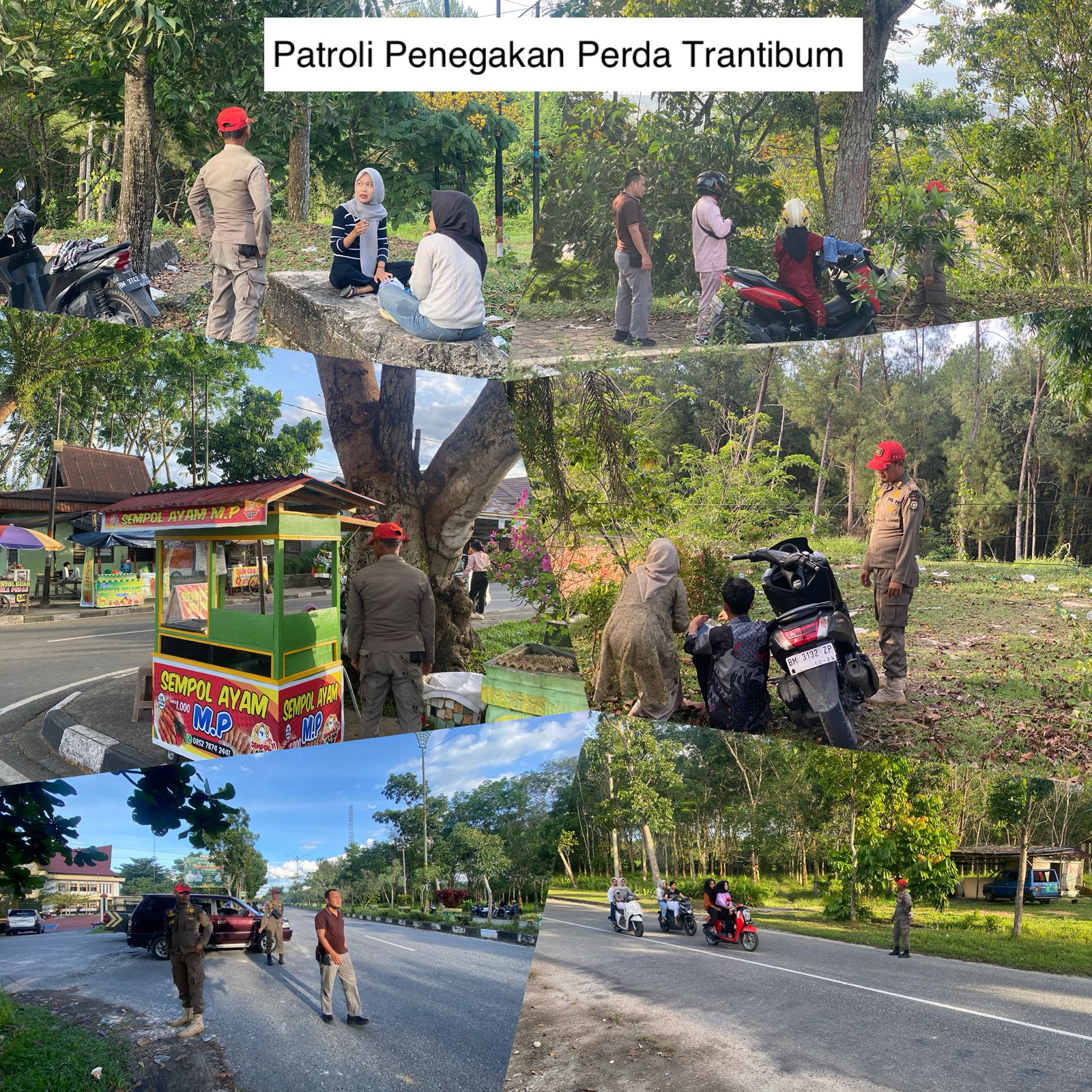 PKL Nakal Berjualan Ditrotoar Kembali Ditegur Petugas Satpol-PP Kampar