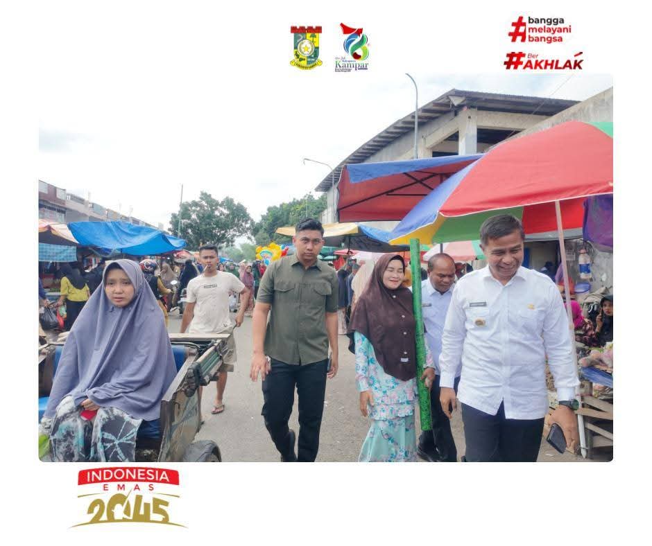 Bupati Kampar Sidak Area Parkir Ramayana Bangkinang Antisipasi Lonjakan Pengunjung