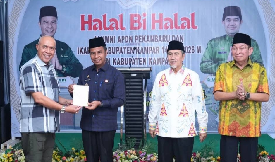 Bupati Kampar Perkuat Soliditas Alumni APDN dan IKAPTK di Momen Halal Bi Halal